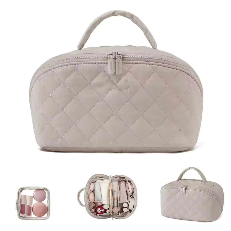 Large Capacity Puffer Makeup Bag