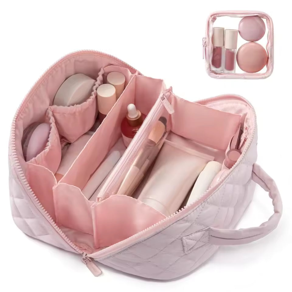 Large Capacity Puffer Makeup Bag