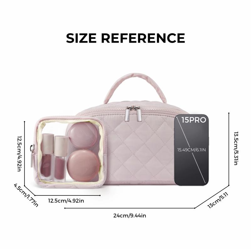 Large Capacity Puffer Makeup Bag