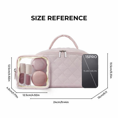 Large Capacity Puffer Makeup Bag